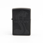 ZIPPO - Shelby Cobra Snake Engraved Lighter - Black on Matte Black