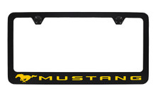 License Plate Frame - Mustang Classic Black & Yellow