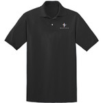 Golf Polo Shirt - Mustang Tri-Bar Logo ~ Black
