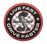 Car Coaster - Shelby Live Fast, Drive Faster Console Insert