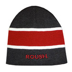 Beanie - Roush Charcoal & Red Stripe Knit Cap