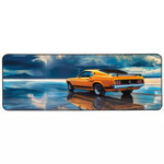 1969 Mustang Grabber Orange Wood Sign