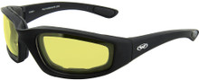 Kickback Z Safety A/F Sunglasses - YELLOW Lenses - Foam Padded