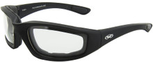 Kickback Z Safety A/F Sunglasses - CLEAR Lenses - Foam Padded