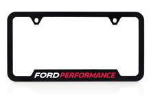 License Plate Frame - Ford Performance Text Wide Rim Plastic