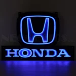 Honda Blue Logo LED Flex-Neon Sign in Steel Can 24"  25HLOGO