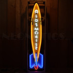 Oldsmobile Rocket Neon Sign in Steel Can - 72"  9OLDRK