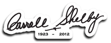 Carroll Shelby Signature Decal 3"