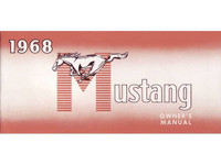 1968 Mustang Owners Manual