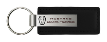 Key Chain - Black Leather Mustang Dark Horse