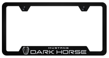 License Plate Frame - DARK HORSE - Laser Etched Black - Thin