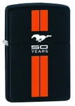Mustang 50 YEARS Black w/ Orange Stripes ZIPPO Lighter