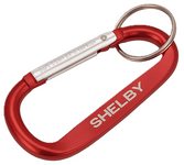 Shelby Red Carabiner Clip with Key Ring