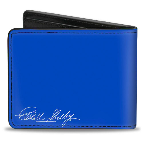 Shelby Cobra Wallet, Alcantara Blue Stripes