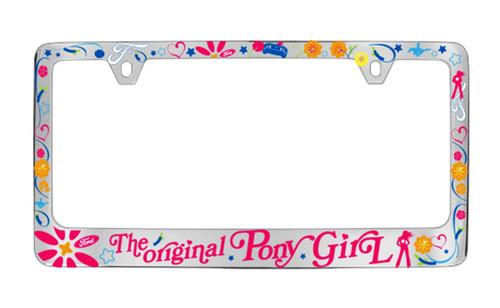 Original Pony Girl License Plate Frame