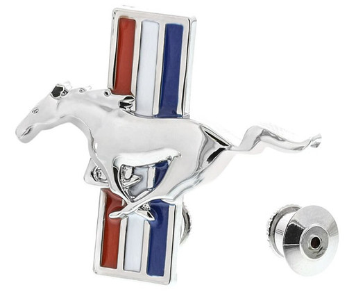 Tri-Bar Running Horse Lapel / Hat Pin Tri-Bar Running Horse Lapel / Hat Pin