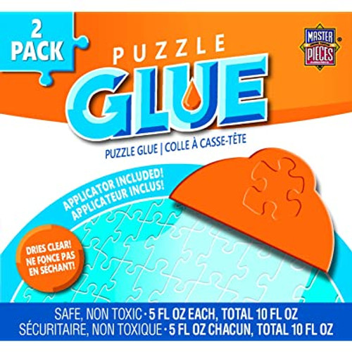 Masterpieces Puzzles Puzzle Glue - Shaped bottle - 5 oz - With Spreader -  Clear