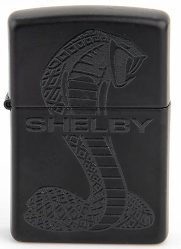 ZIPPO - Shelby Cobra Snake Engraved Lighter - Black on Matte Black ZIPPO - Shelby Cobra Snake Engraved Lighter - Black on Matte Black