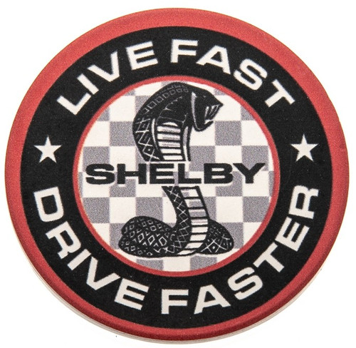 Car Coaster - Shelby Live Fast, Drive Faster Console Insert Car Coaster - Shelby Live Fast, Drive Faster Console Insert