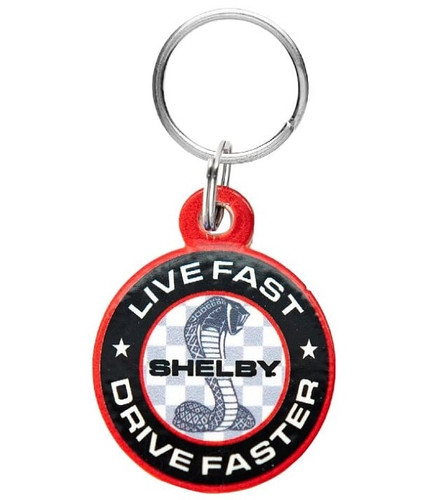 Key Chain - Shelby Live Fast, Drive Faster Round Key Chain - Shelby Live Fast, Drive Faster Round