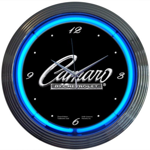Neon Clock - Camaro Script 15"  8CAMAR