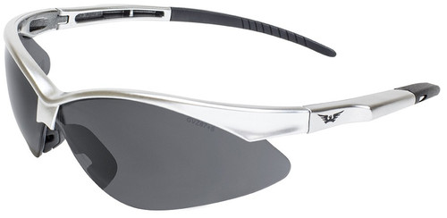 Fast Freddie Safety Sunglasses in SILVER - Smoke Lens Fast Freddie Safety Sunglasses in SILVER - Smoke Lens