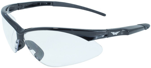 Fast Freddie Safety Sunglasses in BLACK - Clear Lens Fast Freddie Safety Sunglasses in BLACK - Clear Lens