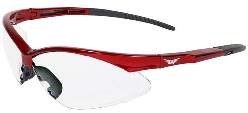 Fast Freddie Safety Sunglasses in RED - Clear Lens Fast Freddie Safety Sunglasses in RED - Clear Lens