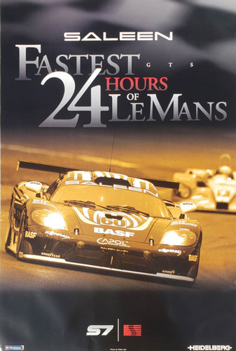 Saleen 24 Hours of Le Mans Fastest S7 Supercar Poster