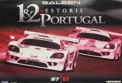 Saleen 1 & 2 Winner at Estoril Portugal S7 Supercar Poster Saleen 1 & 2 Winner at Estoril Portugal S7 Supercar Poster