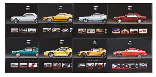 50 YEARS Mustang Hero Card Brochure Set of 8 - Rare