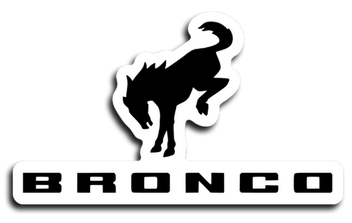 Ford Bucking Bronco Logo Decal 3"