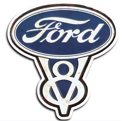 Ford V8 Vintage Style Magnet
