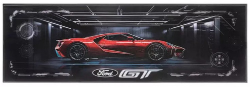 Ford GT Supercar Lenticular Wood Wall Sign