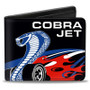 Wallet - COBRA JET Flames Snake Logo Black-Blue-White-Red Bi-Fold