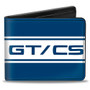 Wallet - Mustang GT/CS Stripe Blue/White Bi-Fold