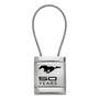 Mustang 50 YEARS Satin-Chrome Cable Key Fob