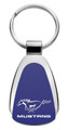 Mustang Logo Teardrop Key Fob - 6 Colors