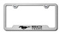 License Plate Frame - Mustang 50 YEARS - Laser Etched Brushed Stainless Steel