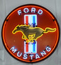 36" Mustang Neon Sign in Steel Can