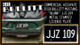 JJZ 109 BULLITT License Plates - TWO PACK COMBO  Special Price!