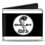 Wallet - SHELBY Tiffany Split Stripe White & Black Bi-Fold