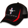 Four Color Mustang Tri-Bar Hat - Red Accent