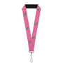 Lanyard - Pink Mustang Tri-Bar Logo