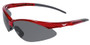 Fast Freddie Safety Sunglasses in RED - Smoke Lens