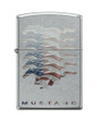 Mustang American Flags Stacked Running Horses ZIPPO Lighter