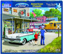 Puzzle - American Classics - Ford Galaxie, Train & Dealership! - 1000 Piece Puzzle