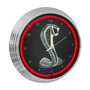 Neon Clock - Ford SVT / Shelby Cobra Logo in Red Neon