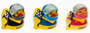 Shelby Rubber Ducky - Blue Helmet