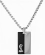 Necklace - Shelby Two-Tone Stainless Steel Dog Tag